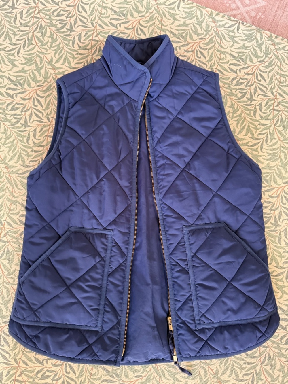 J. Crew Deep Navy Quilted Vest